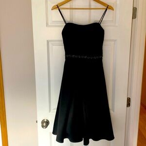 Eden Maids black satin dress size 4